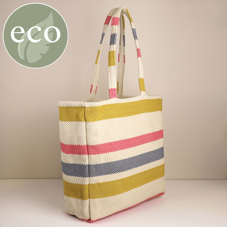 Striped beach clearance bag